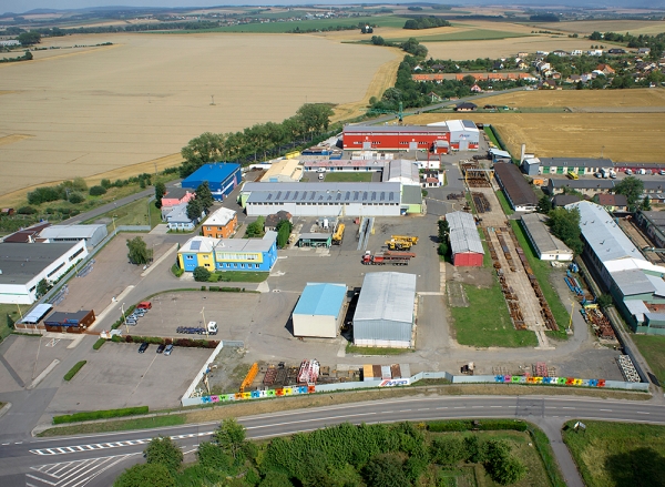 Aerial photo of Montáže Přerov a. s. complex