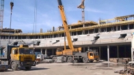Prague - erection of the Sazka Arena (2003)